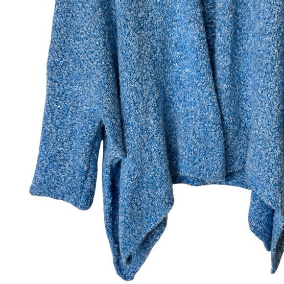 Free‎ People BFF Cardigan XS Boho Wrap Soft Boucle Knit Blue - Picture 9 of 12